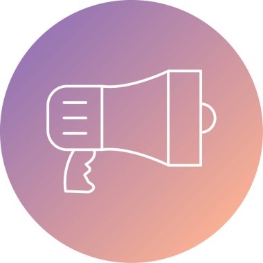 Konuşmacı, web simgesi vektör illüstrasyonu