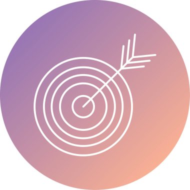 Hedef. Web simgesi basit illüstrasyon