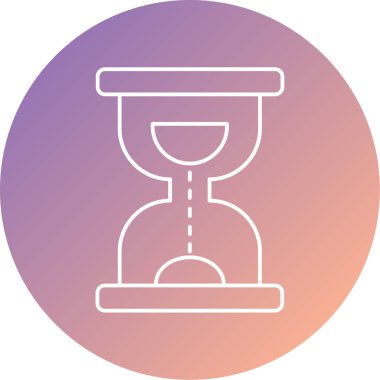 kum saati vektör simgesi modern basit tasarım