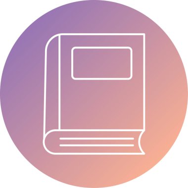 Kitap. Web simgesi basit illüstrasyon