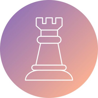 Satranç simgesinin vektör illüstrasyonu