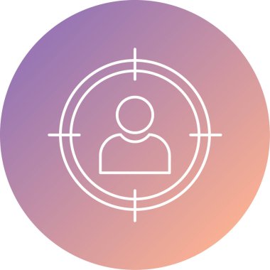 hedef simge vektör illüstrasyonu