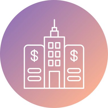 Modern yapı simgesinin vektör illüstrasyonu