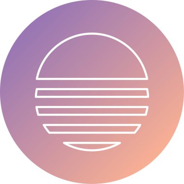 Modern simgenin vektör illüstrasyonu