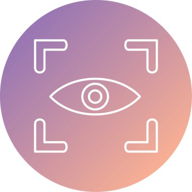 Vektör Vizyon Kabartma Simgesi Tasarımı