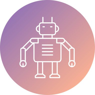 robot ikon vektör illüstrasyonu