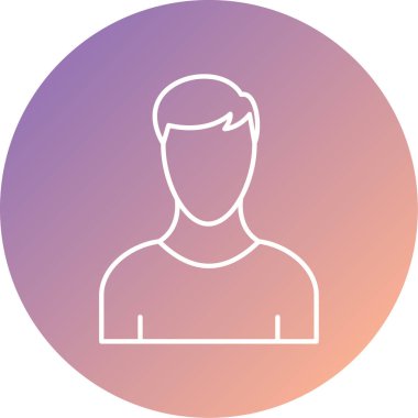 İnsan simgesinin vektör illüstrasyonu