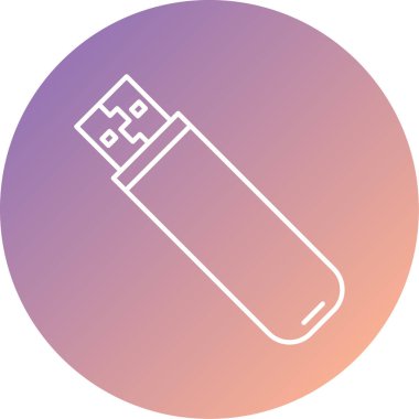 usb flash disk vektör illüstrasyonu