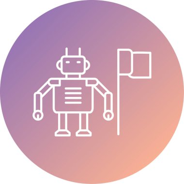 Robot simgesi, vektör çizimi