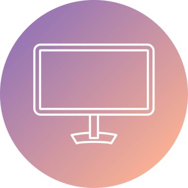 vektör lcd simgesi illüstrasyonu