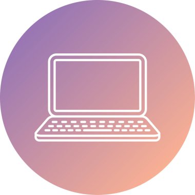 vektör dizüstü simgesi illüstrasyonu