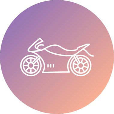 motosiklet vektör simgesi modern basit illüstrasyon