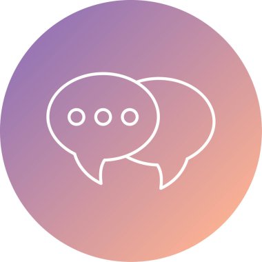 Konuş. Web simgesi basit illüstrasyon