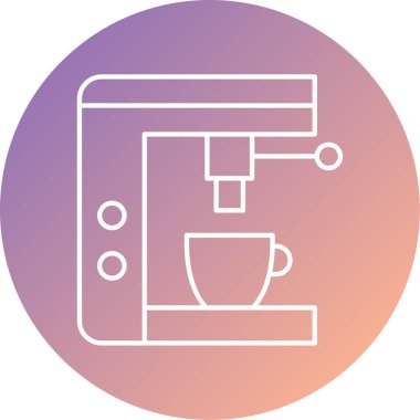 kahve fincanı simgesi, vektör illüstrasyonu