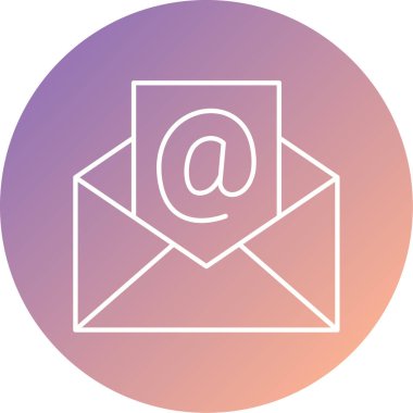 Posta simgesinin vektör illüstrasyonu