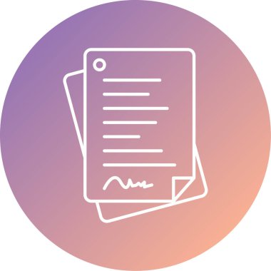 Dosya simgesinin vektör illüstrasyonu