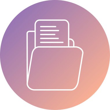 Belge simgesinin vektör illüstrasyonu