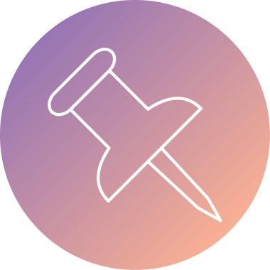 pin simgesi vektör illüstrasyonu