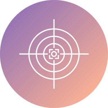 hedef simge vektör illüstrasyonu