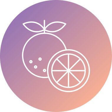 Eşsiz meyve ve sebze ikonu vektör illüstrasyonu