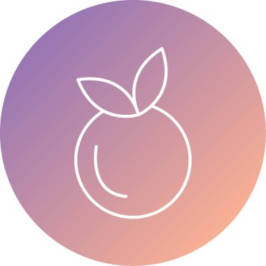 meyve ve sebze resimleme simgesi soyut arkaplanda izole