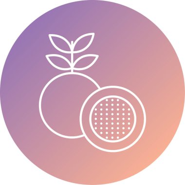 meyve ve sebze resimleme simgesi soyut arkaplanda izole