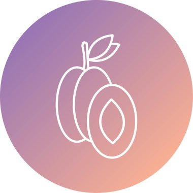 meyve ve sebze resimleme simgesi soyut arkaplanda izole