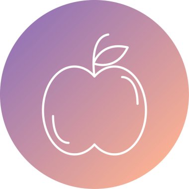 Eşsiz meyve ve sebze ikonu vektör illüstrasyonu