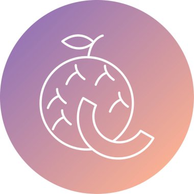 Eşsiz meyve ve sebze ikonu vektör illüstrasyonu