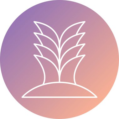 Eşsiz meyve ve sebze ikonu vektör illüstrasyonu