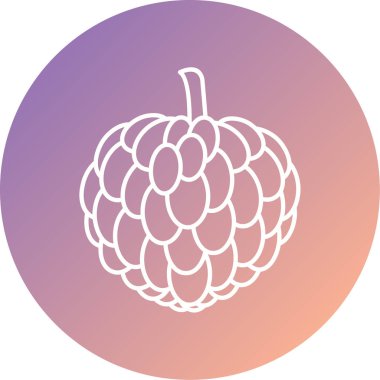 meyve ve sebze resimleme simgesi soyut arkaplanda izole