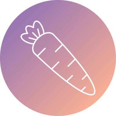 Eşsiz meyve ve sebze ikonu vektör illüstrasyonu