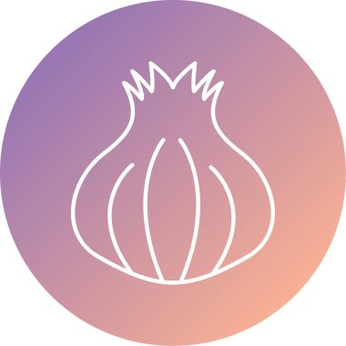 Soğan. Web simgesi basit illüstrasyon