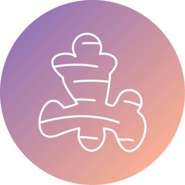 Eşsiz meyve ve sebze ikonu vektör illüstrasyonu