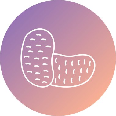 meyve ve sebze resimleme simgesi soyut arkaplanda izole