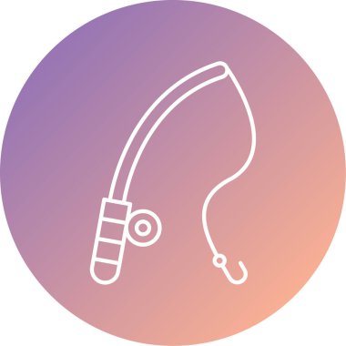 Benzersiz ve güzel balıkçılık ikonu tasarımı