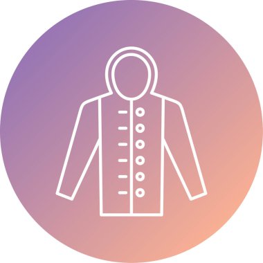 Benzersiz moda ceket vektör simgesi