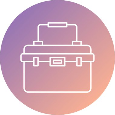 Evrak çantası simgesinin vektör illüstrasyonu