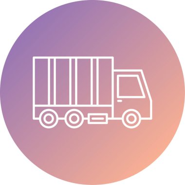 kamyon vektör simgesi modern basit tasarım