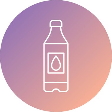 Benzersiz şişe, illüstrasyon, arka plan vektörü.