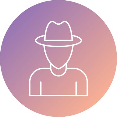 İnsan simgesinin vektör illüstrasyonu