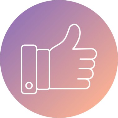 başparmak yukarı simgesi, vektör illüstrasyonu