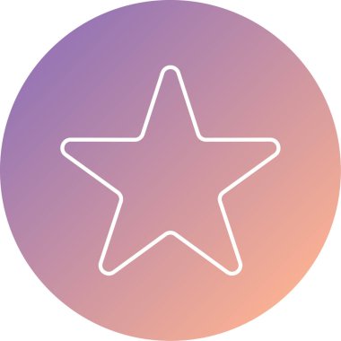 yıldız simgesi vektör illüstrasyonu