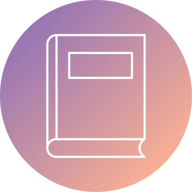 Kitap. Web simgesi basit illüstrasyon