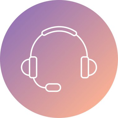 Vektör kulaklık simge tasarlamak