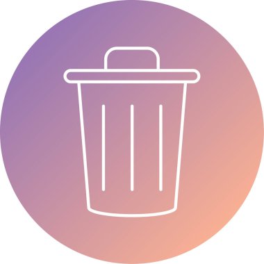 Çöp kutusu simgesinin vektörü modern biçim