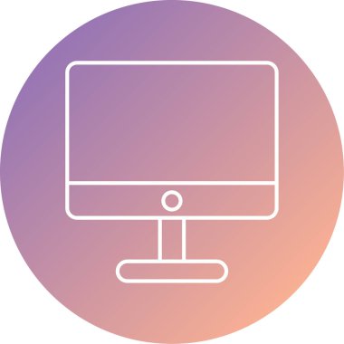 vektör lcd simgesi illüstrasyonu