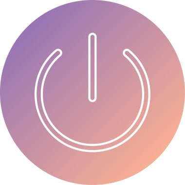 Bir güç simgesinin vektör illüstrasyonu