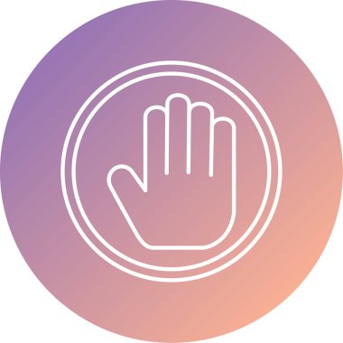 güzel el simgesi vektör illüstrasyonu