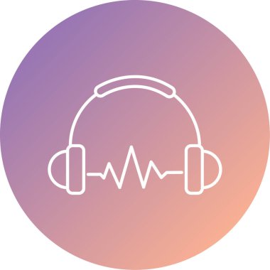 Vektör kulaklık simge tasarlamak